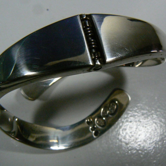 Vintage Modern Designer SiGi Paneda Tasco 256 sterling silver 925 cuff bracelet - Picture 11 of 11